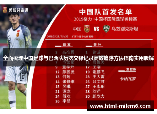 全面梳理中国足球与巴西队历次交锋记录高效追踪方法指南实用版解